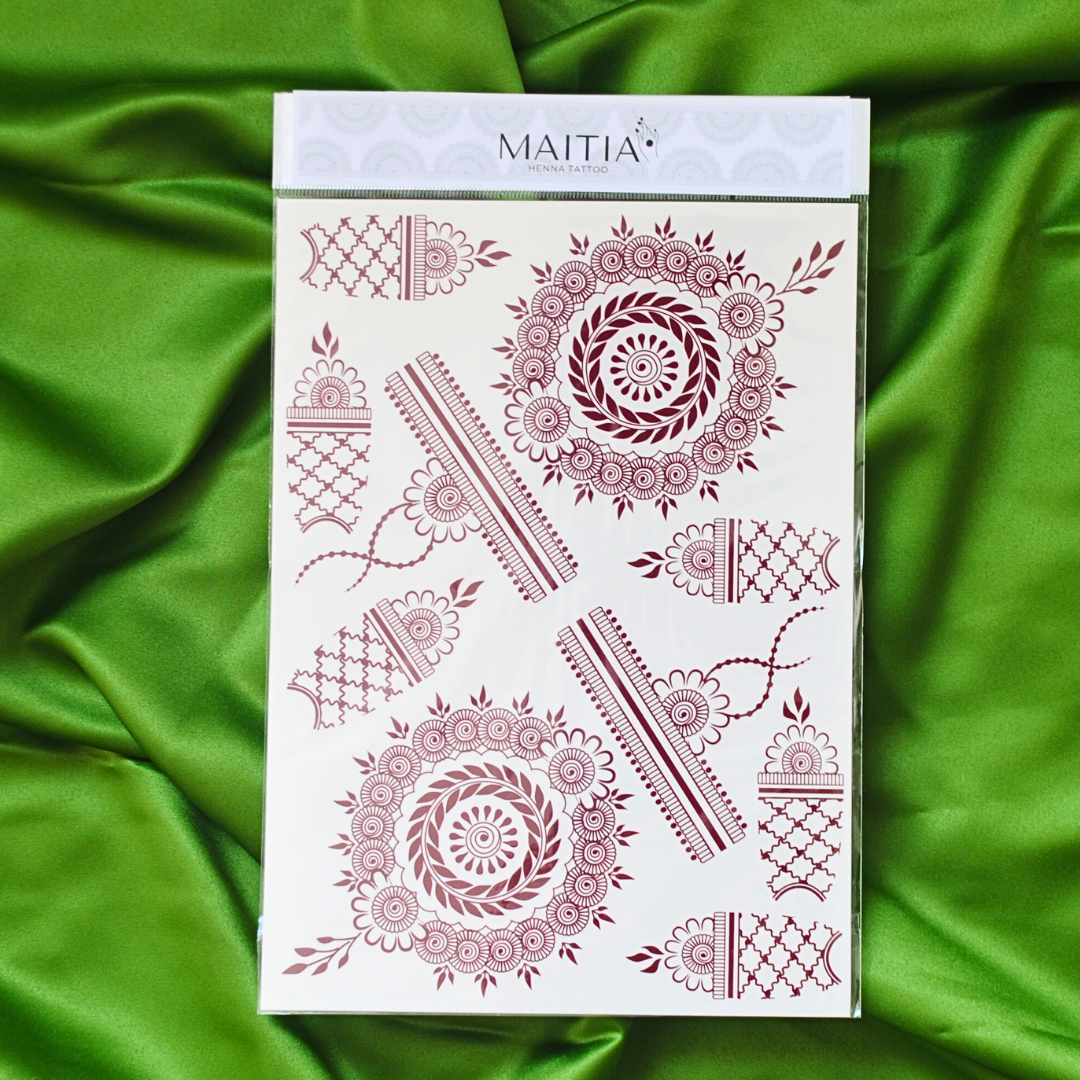 GULAB - Tatouage temporaire henné en sticker