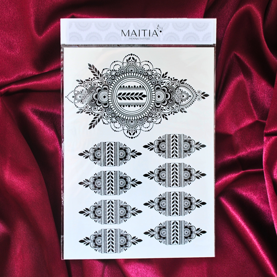 SALMA - Tatouage temporaire henné en sticker