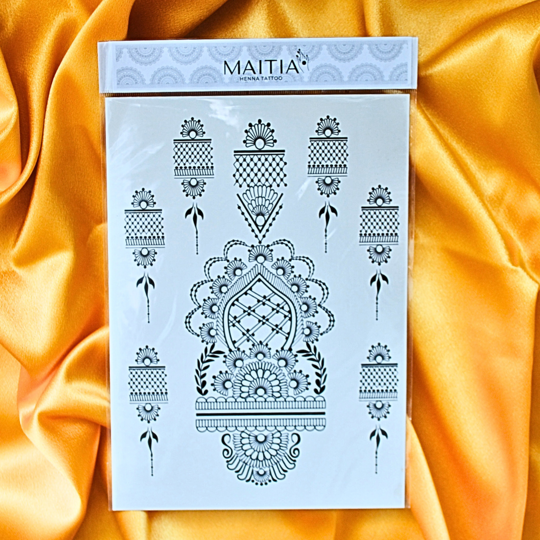 AMINA - Tatouage temporaire henné en sticker